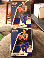 2022 Christian Braun Chronicles DP Threads Rookie Memorabilia RED RC /199 & Base