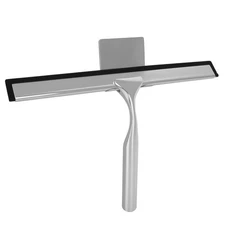 10-Inch Shower Squeegee with Hanger, All-Purpose Stainless Steel and TPR for ...