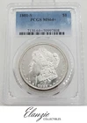1881-S Morgan Silver Dollar PCGS MS64+