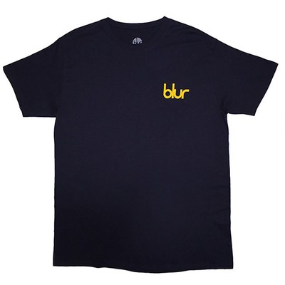 Men's Blur Parklife Back T-shirt XX-Large Navy Blue