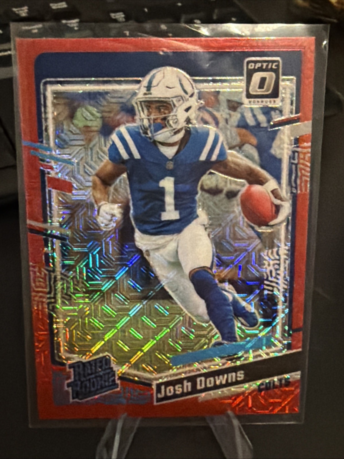 2023 Optic Rated Rookie Josh Downs Mojo Red #248 