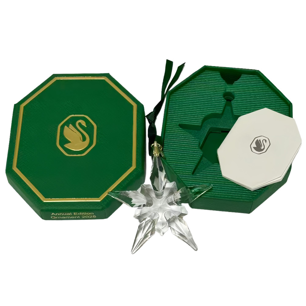 5691172 Authentic 2025 Swarovski Crystal Christmas Large Ornament Annual Edition