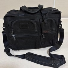 TUMI 26141DH Expandable Organizer Computer Briefcase Black Ballistic Nylon Auth