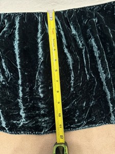Ralph Lauren Vintage King Size Dark Green Velvet Bed Skirt Dust Ruffle VGC