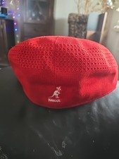 Original KANGOL WOOL 504 Flatcap Rot Wolle Mütze Cap Pepe Schiebermütze Neu