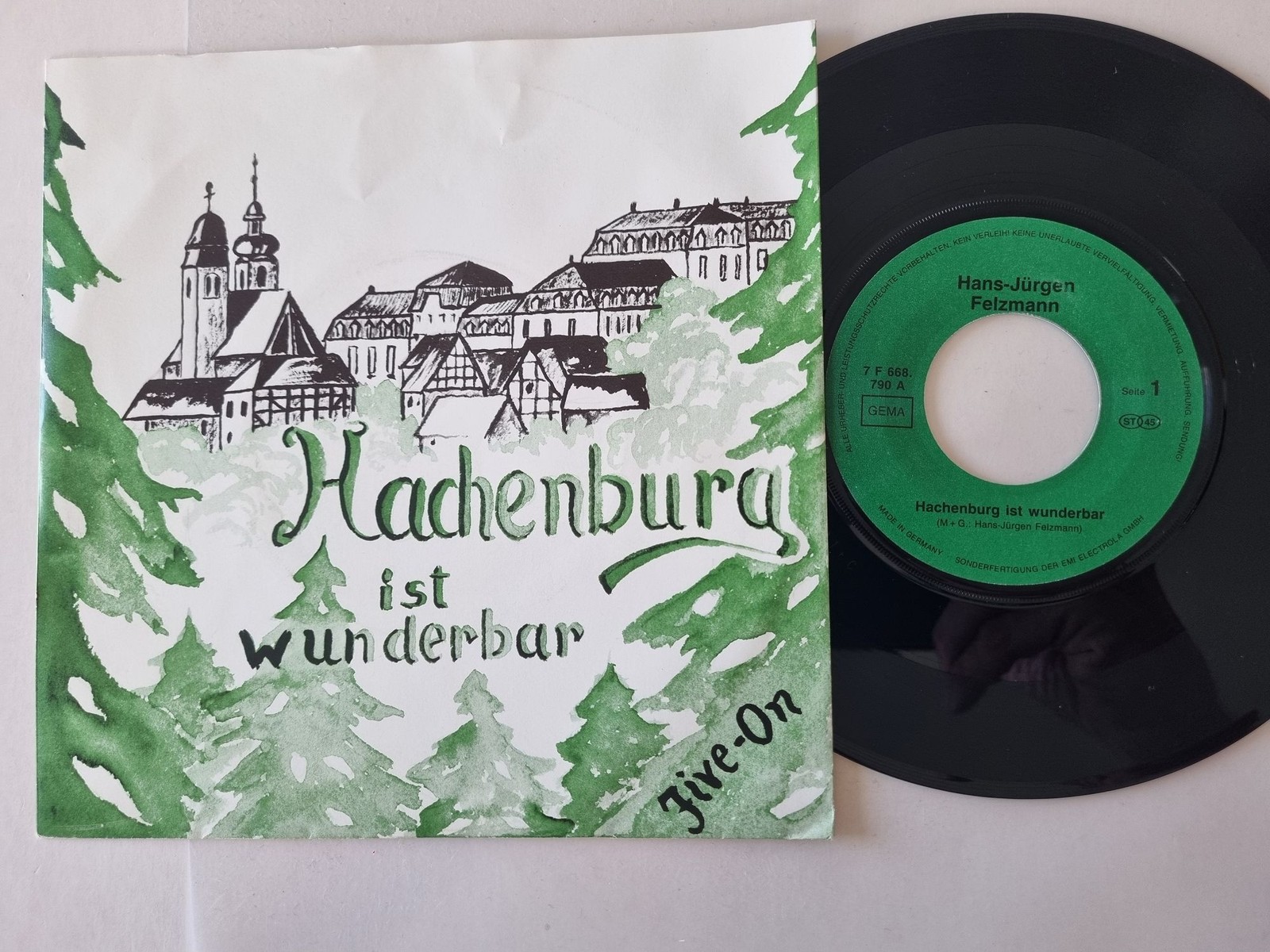 Hans-Jürgen Felzmann - Hachenburg ist wunderbar 7'' Vinyl Germany