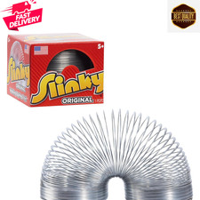 The Original Slinky Walking Spring Toy, 2.75-inch Diameter Metal Slinky, Toy..