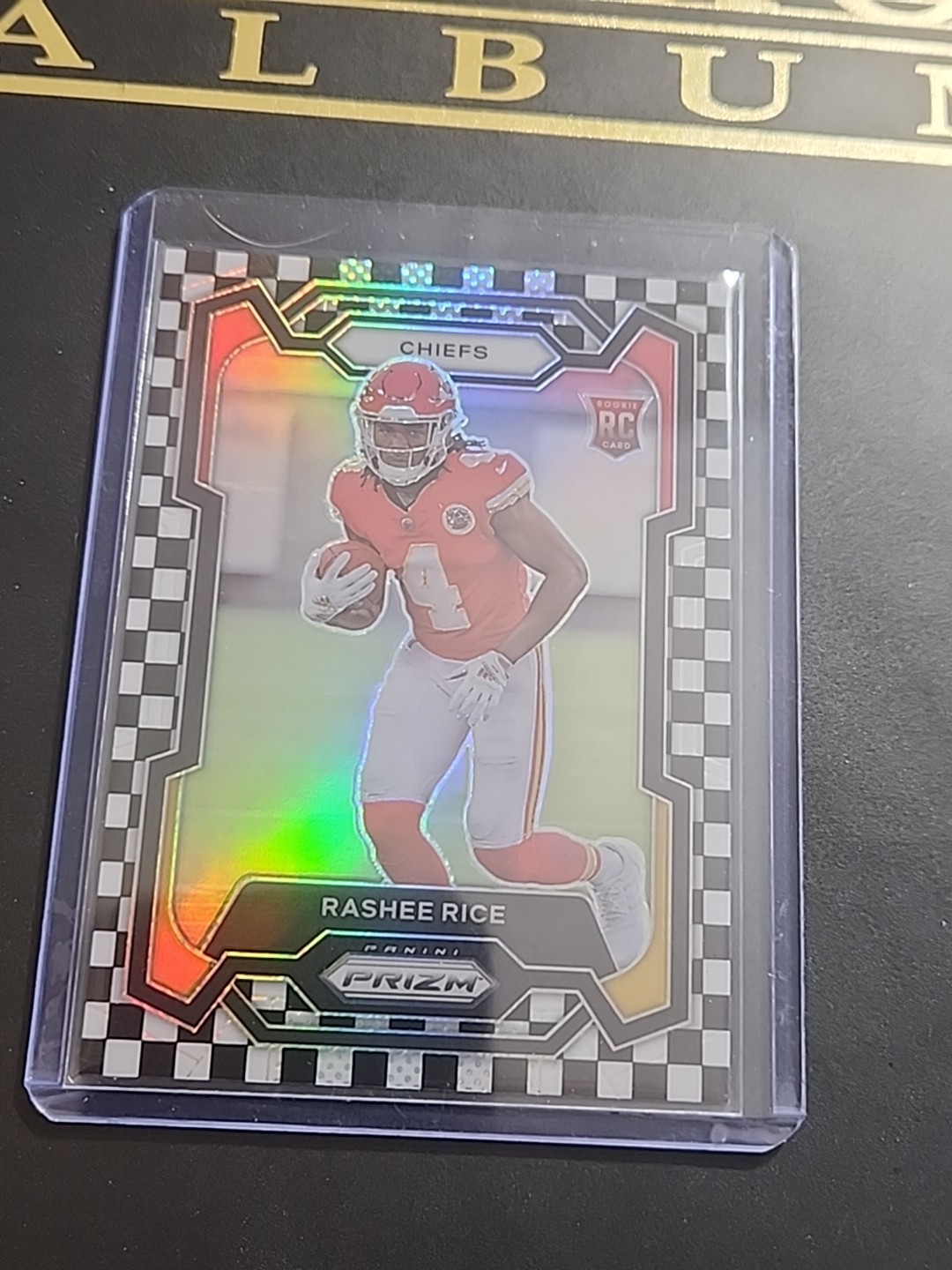 2023 Panini Prizm - Rookies Rashee Rice #350 Black & White Checker Prizm (RC)