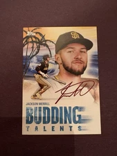 2025 Bob Ross Joy of Baseball Jackson Merrill Budding Talent BT-10 Padres Topps