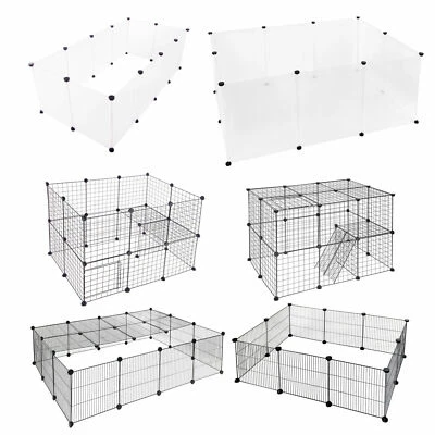EUGAD Freigehege DIY Laufstall Laufgitter Welpenauslauf Kleintier Katzenkäfig