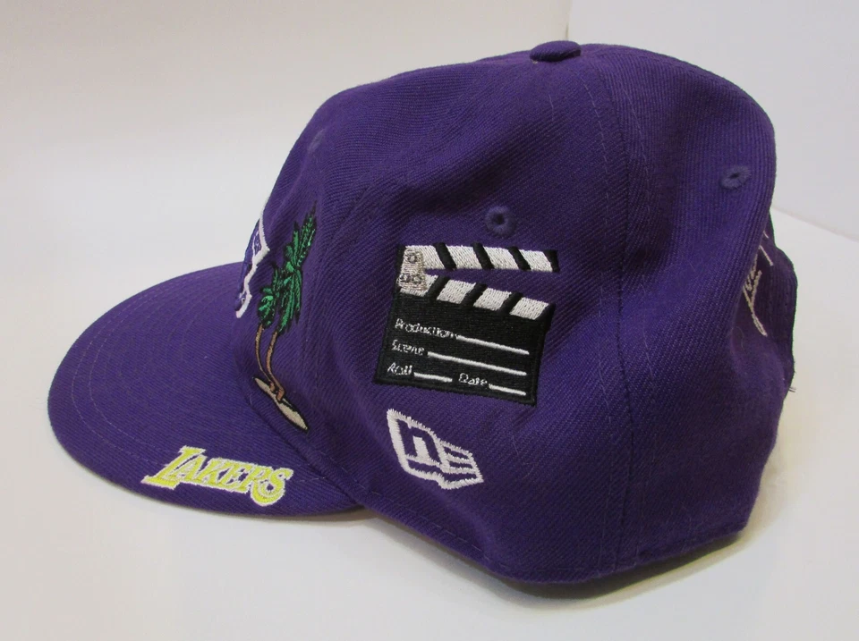 Gorra Los Angeles Lakers City Angels Palm Tree 213 310 424 661 New Era púrpura Foto 2 de 4