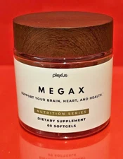 Plexus MegaX Plant Based OMEGA Support Brain & Heart 60 Softgels - FREE SHIPPING