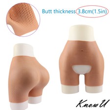 Silicone Hip Pants Open Crotch Panty Underwear Size L Crossdresser Hip up
