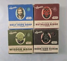 DR. SQUATCH Star Wars Soaps Only Hope, Legendary Lather, Ruthless Spine, Wisdom