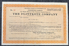 The Flintkote Company 3 Shares of Capital Stock No 42  1926 #226