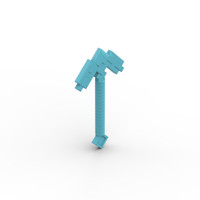 Lego Minifig 2X Waffe Axt Minecraft Pickaxe Weapon 18789 Mittel Medium Azure
