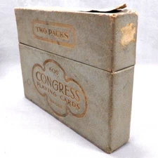 Vtg Congress Playing Cards Dual Pack 606 The Call Turkey & The Flight Ducks Fly