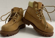 Timberland Toddler Nubuck Boots Size 6, Waterproof-Wheat A5SXF