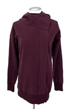 Lululemon Wrap Up Jacket Heathered Bordeaux Drama Soft French Terry Hoodie Sz 4