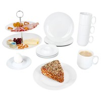 13Tlg Etageren-FrüHstüCksset Tommy Teller Becher Eierbecher Etagere 2-StöCkig