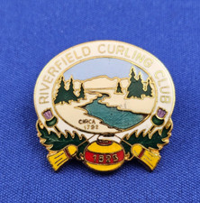 Riverfield Curling Club Founded 1825 HOWICK Quebec Canada Club Pin