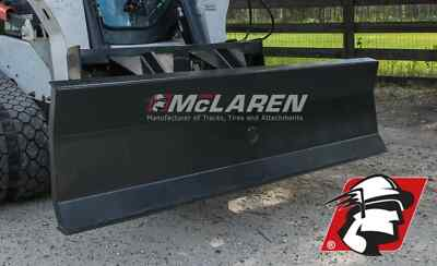 #ad 4 Way Dozer Blade Attachment 96quot; Wide for Skid Steer Track Loader by McLaren $3500.00