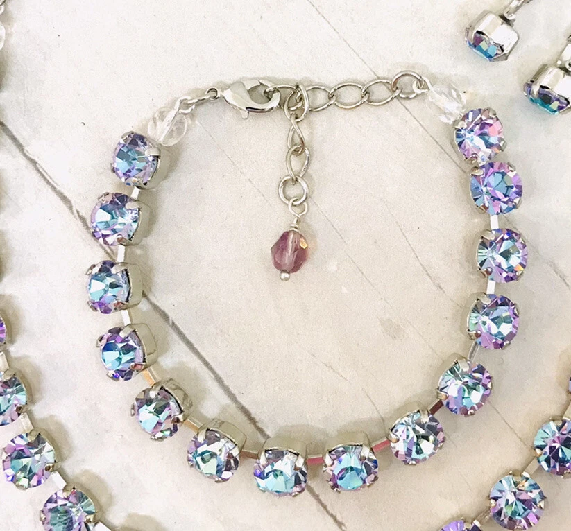 Pulsera de cristal Vitrail Light Cup Chain, pulsera de cristal de tenis Vitrail Light Foto 2 de 4