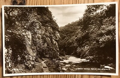 Löwenkopf Rock Dovedale Vintage Postkarte P 239