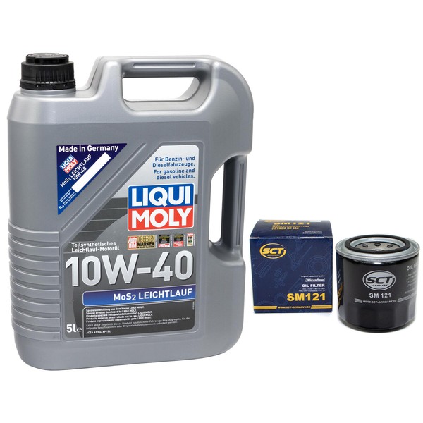MotoröL Set MOS2 Leichtlauf 10W40 5 Liter ÖLfilter SM121 FüR Hyundai KIA Mazda-image