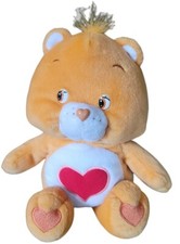 Vintage Care Bear Tender Heart Bronze Orange 10" 2002 Rare   