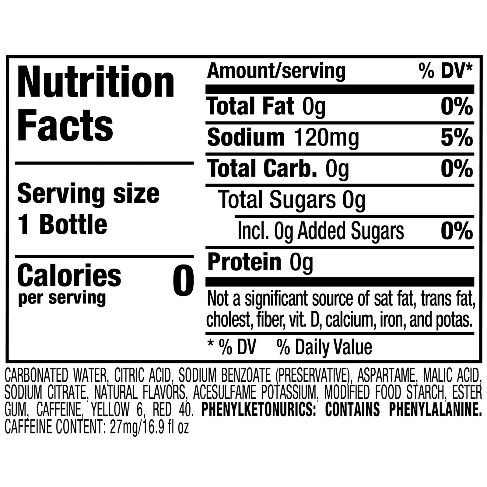 Sunkist Zero Sugar Orange Soda Pop, 16.9 fl oz, 6 Pack Bottles Free Shipping!!!!