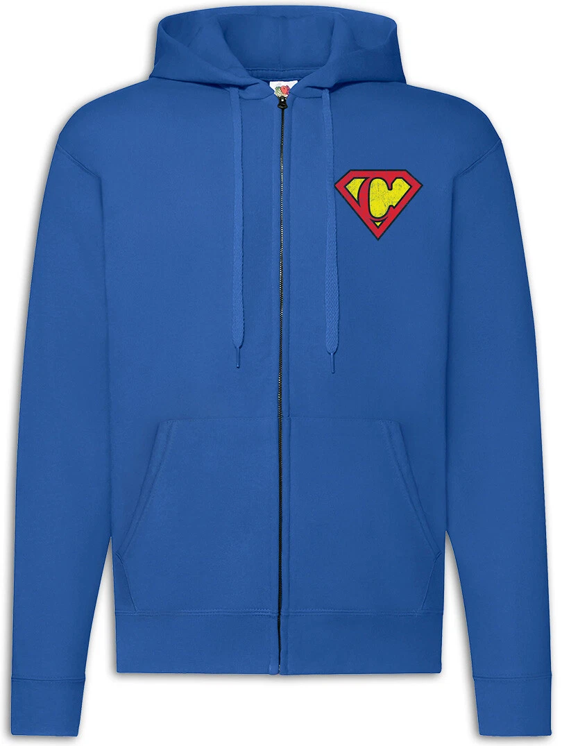 Super C Zipper Hoodie Letter Gift Birthday Mother's Day fathers day Fun Comic