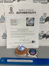 SCOTTY CAMERON SIGNED AUTOGRAPHED PROV1 LOGO GOLF BALL-BECKETT BAS LOA LETTER