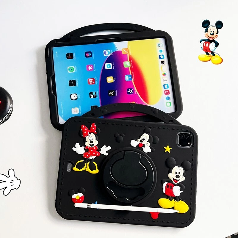 Minnie Mickey Mouse Silicon Soft 360°Rotating Bracket TabletCase For Apple iPad6 - Image 2 of 4