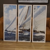 Wandbild Segelyacht Segelschiff Boot Regatta Farbdruck Foto Bild Kunstdruck