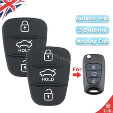 2X 3 Button Car Rubber Key Pad for Kia Soul Ceed Rio Picanto Sportage Remote Fob