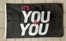 Motivational Flag Free Ship It  s You Vs You Weight USA 3x5' Sign Banner