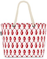 Void Tasche Weihnachten Lichterkette Weihnachten Streifen Rot Weiss