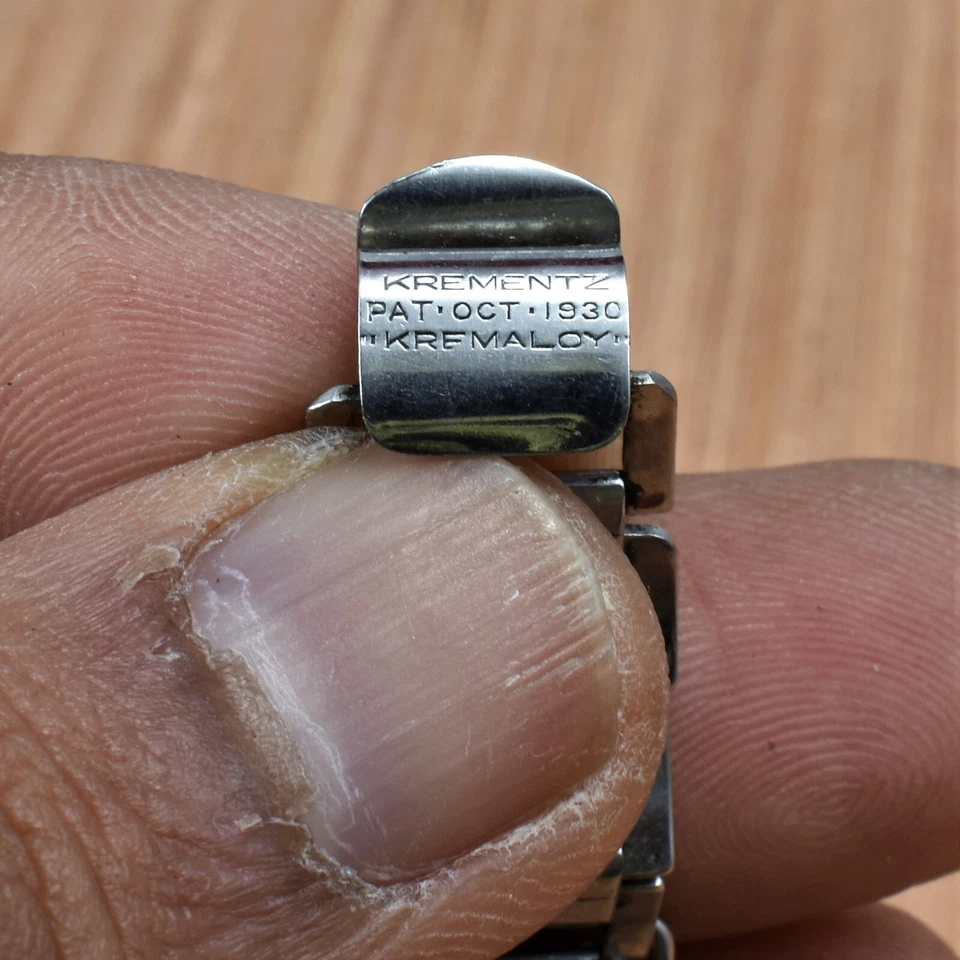 1930 年代罕见复古 Girard Perregaux 带非常不寻常的手镯 — 第 4/4 张图片