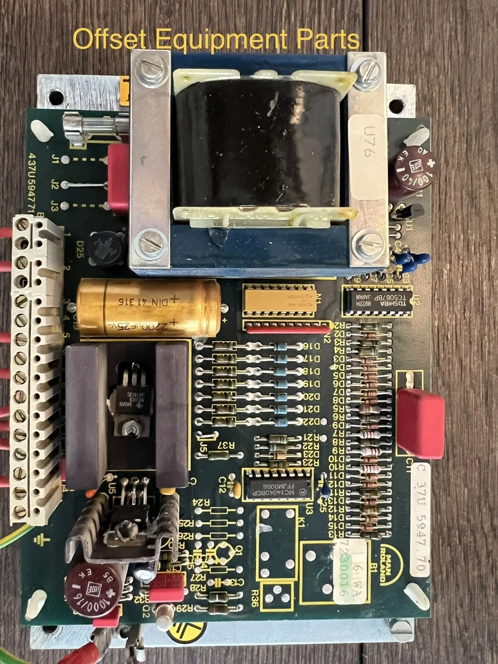 Electrical Board for a Man Roland 900 700 or 300 part # C37U594770 - Image 2 of 3