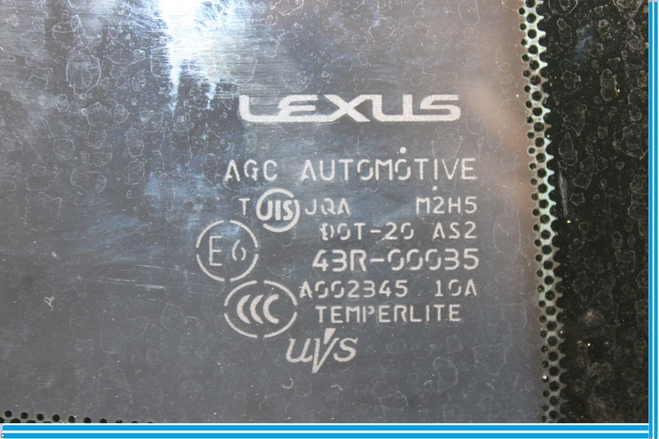 07-17 Lexus LS460 Puerta trasera derecha pasajero esquina cuarto ventana vidrio OEM Foto 4 de 4