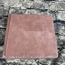 Creative Memories Sentiments 7" x 7" Album Pink Roses Flowers Embossed 12 Pages