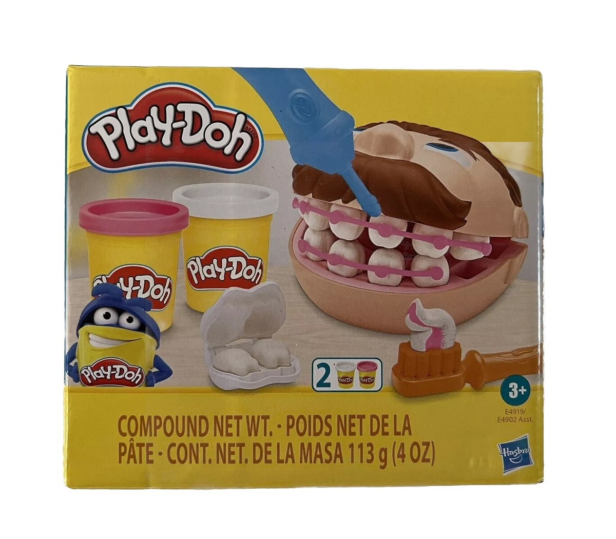 Play-Doh Mini Doctor Drill 'n Fill Dentist Toy with Non-Toxic Colors NEW