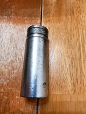 Snap On 1/2" Drive 7/8" 12PT SAE Deep Chrome Socket USA S-281