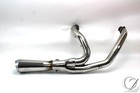 95 16 Harley Touring Bagger Bassani Road Rage 2:1 Short Chrome Exhaust