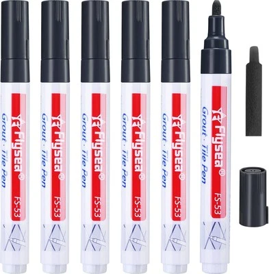 6 Pieces Tile Pen Wall Grout Restorer Repair Marker Filler for... - Picture 1 of 7