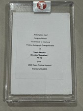 2026 Topps Pristine Travis Bazzana Auto Redemption Orange /25 Guardians RC PA-TB