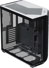 V1 Dual-Chamber ATX Mid-Tower Airflow PC Case, Panoramic Glass Panels, 10 Fan Sl