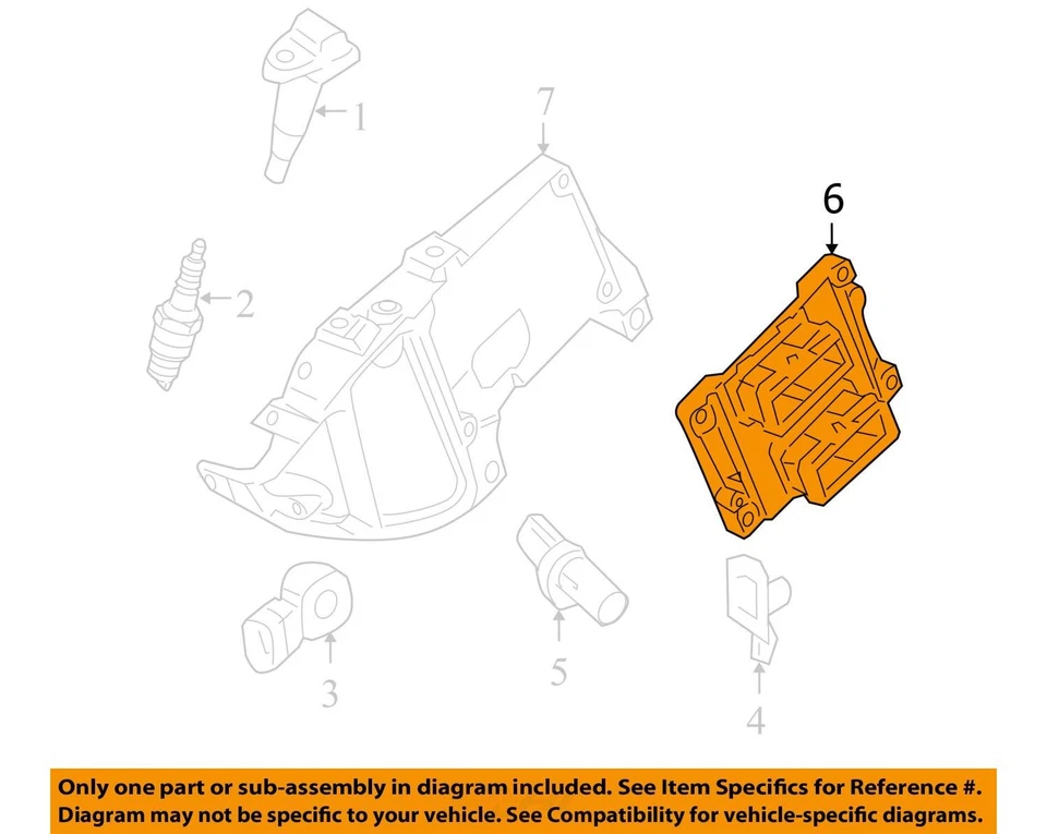 Módulo de control electrónico ECM del motor 3,6 L VIN V octavo dígito compatible con 08-09 CTS Foto 4 de 4