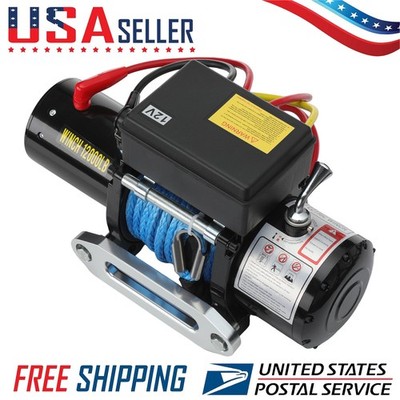12000LBS Electric Winch for 2015-2018 RENEGADE 1.4L 1.8L 2.4L Synthetic Cable